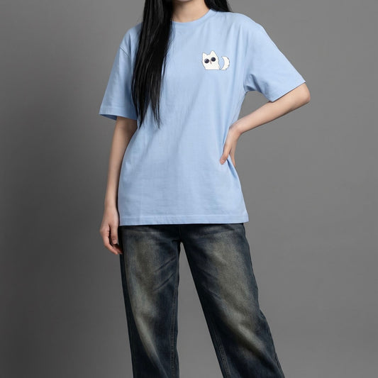 Akaame Studio™ - Blindfold Cat Teacher Anime Shirt - Limitless Power Graphic Tee