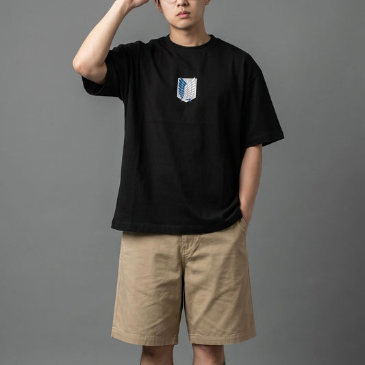 Akaame Studio™ - Slayer Graphic Tee - Dark Military Anime Shirt
