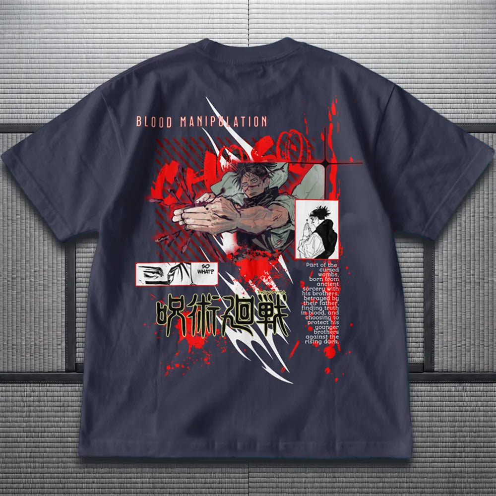Akaame Studio™ - Blood Manipulation Graphic Tee - Manga Poster Apparel