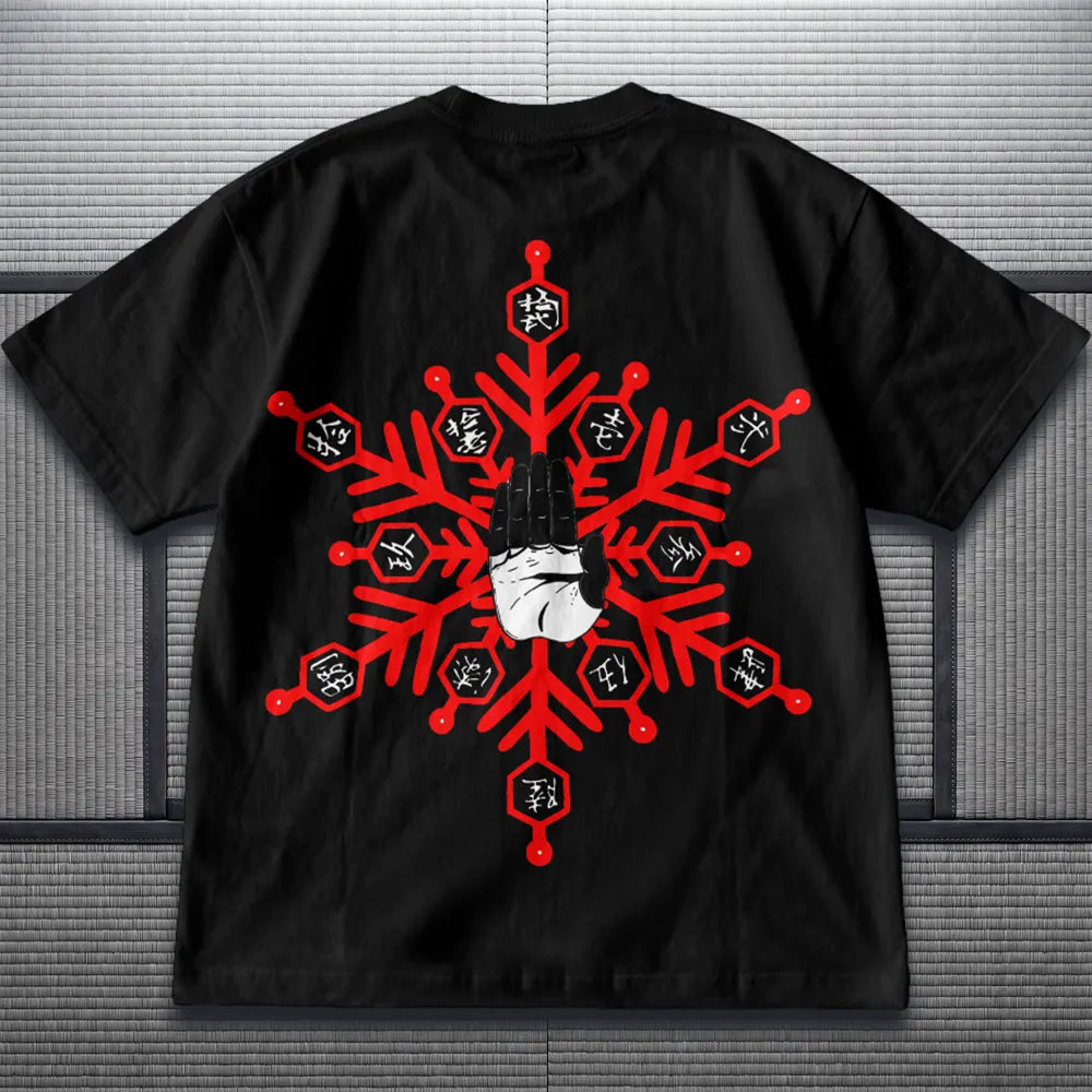 Akaame Studio™ - Demon Blood Art Graphic Tee - Martial Arts Anime Shirt