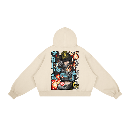 Akaame Studio™ - Fire Force Hoodie - Shinra Kusakabe