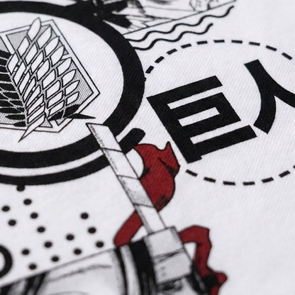 Akaame Studio™ - Manga Panel Graphic T-Shirt - Wings of Freedom Dark Fantasy
