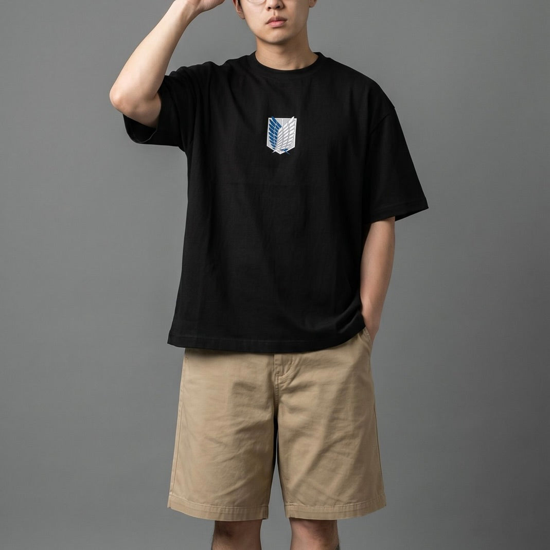 Akaame Studio™ -  Slayer Graphic Tee - Dark Military Anime Shirt