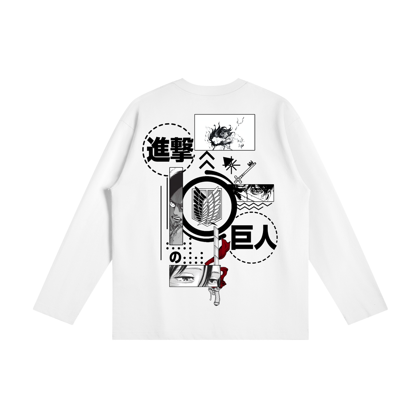 Akaame Studio™ - Attack On Titan Long Sleeve - Shingeki No Kyojin