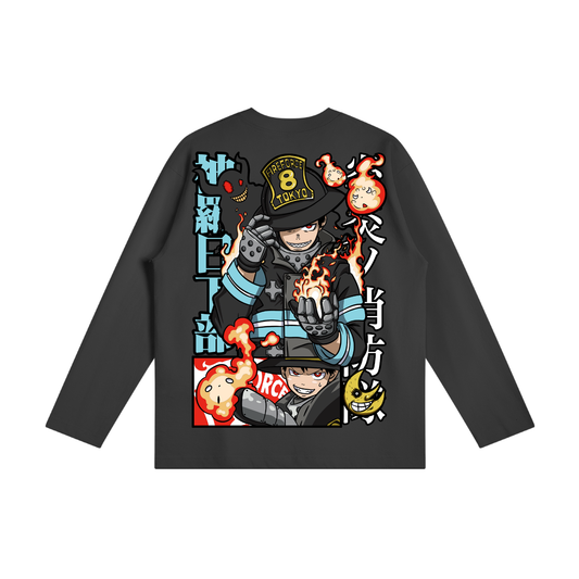 Akaame Studio™ - Fire Force Long Sleeve - Shinra Kusakabe