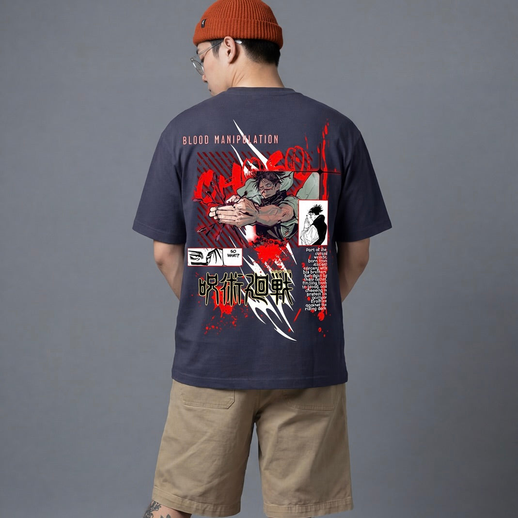 Akaame Studio™ - Blood Manipulation Graphic Tee - Manga Poster Apparel