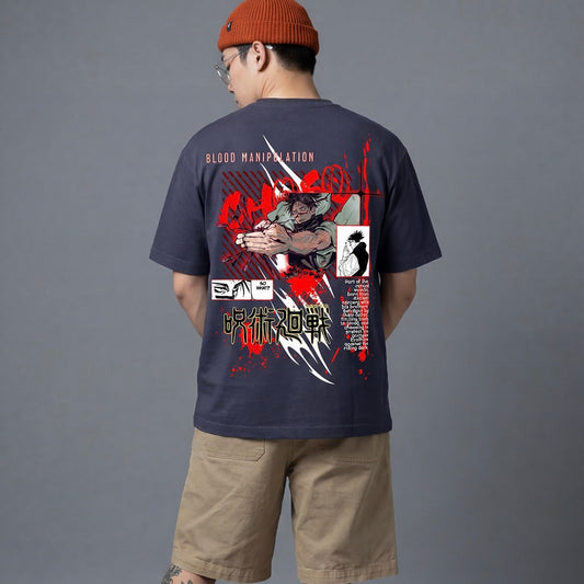 Akaame Studio™ - Blood Manipulation Graphic Tee - Manga Poster Apparel