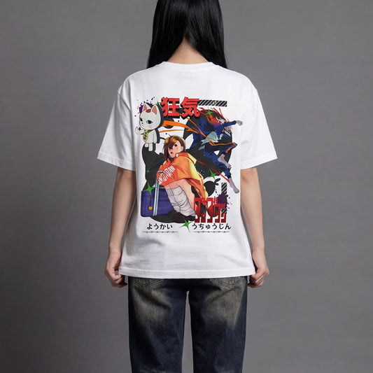 Akaame Studio™ - Supernatural Duo Graphic Tee - Occult & Alien Anime Shirt
