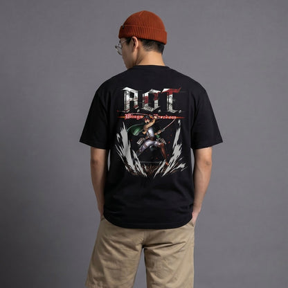Akaame Studio™ -  Slayer Graphic Tee - Dark Military Anime Shirt