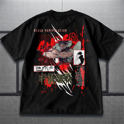 Akaame Studio™ - Blood Manipulation Graphic Tee - Manga Poster Apparel