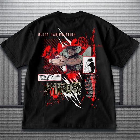 Akaame Studio™ - Blood Manipulation Graphic Tee - Manga Poster Apparel