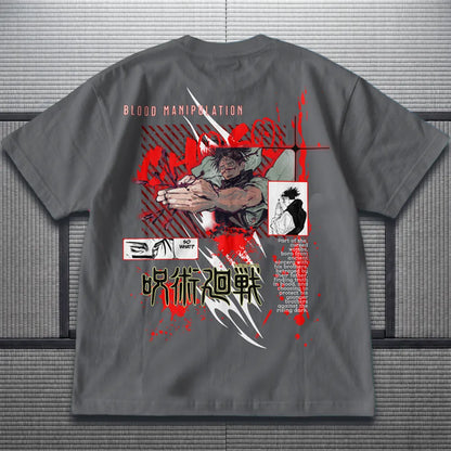 Akaame Studio™ - Blood Manipulation Graphic Tee - Manga Poster Apparel