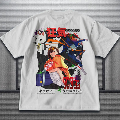 Akaame Studio™ - Supernatural Duo Graphic Tee - Occult & Alien Anime Shirt