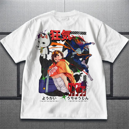 Akaame Studio™ - Supernatural Duo Graphic Tee - Occult & Alien Anime Shirt
