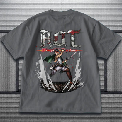 Akaame Studio™ -  Slayer Graphic Tee - Dark Military Anime Shirt
