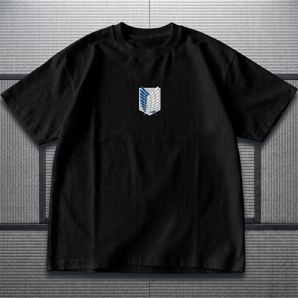 Akaame Studio™ -  Slayer Graphic Tee - Dark Military Anime Shirt