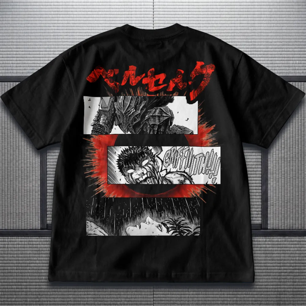 Akaame Studio™ - Blood Eclipse T-Shirt - Dark Armor Graphic Shirt