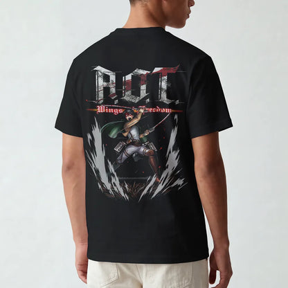 Akaame Studio™ -  Slayer Graphic Tee - Dark Military Anime Shirt