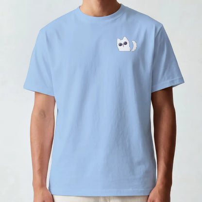 Akaame Studio™ - Blindfold Cat Teacher Anime Shirt - Limitless Power Graphic Tee