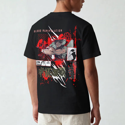 Akaame Studio™ - Blood Manipulation Graphic Tee - Manga Poster Apparel